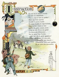 Illustration pour "Alphabet des bons exemples", c.1890