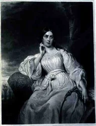 Madame Malibran dans le rôle de Desdemona, gravé par Charles Turner, vers 1830