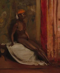 Femme africaine assise