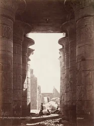 Thèbes, Temple du Ramesseum, Intérieur de la Salle Hypostyle