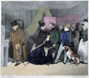 Indiscrétion - dans « Esquisses parisiennes » par Henri Monnier, éd. Delpech, Paris