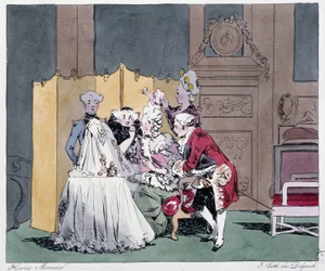La toilette (scène de coiffure) au 18ème siècle - dans "Jadis et aujourd