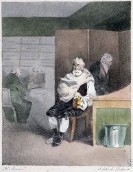 Sous-chef - dans "Mœurs administratives" par Henri Monnier