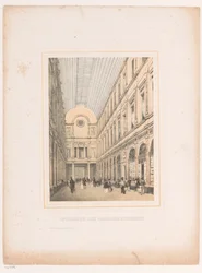 Intérieur des galeries royales Saint-Hubert à Bruxelles