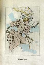 Une femme lisant