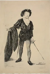 Faure dans le rôle de Hamlet