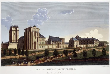 Château de Vincennes, vers 1820 - dans Vues de Paris par Courvoisier