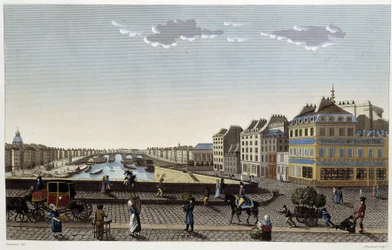 Paris, le pont Notre-Dame - dans "Vues de Paris" par Courvoisier