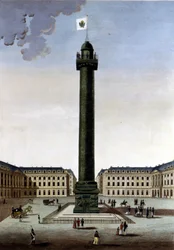 Place Vendôme - dans Vues de Paris par Courvoisier