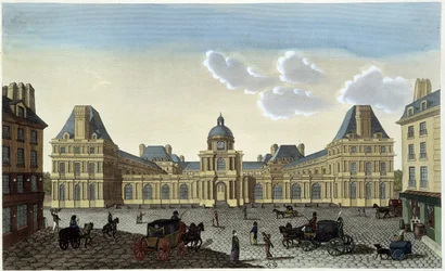 Vue du Palais du Luxembourg, vers 1820 - dans "Vues de Paris" par Courvoisier