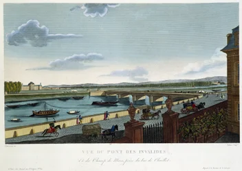 Vue du pont des Invalides - dans Vues de Paris par Courvoisier