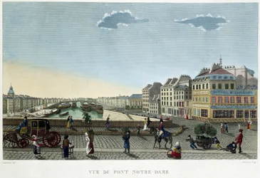 Vue du pont Notre-Dame - dans « Vues de Paris » par Courvoisier