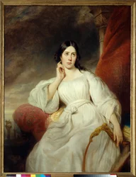 Portrait de Maria Garcia dite la Malibran (1808-1836) chanteuse dans le rôle de Desdémone pour « Othello » de Gioachino Rossini