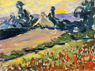 Paysage au Coucher du Soleil