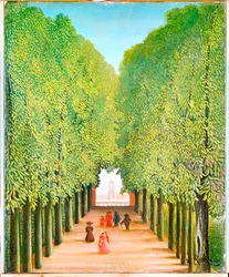 Allée du parc de Saint-Cloud (huile sur toile)