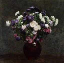 Asters dans un vase
