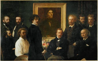Hommage a Delacroix (oil on canvas)