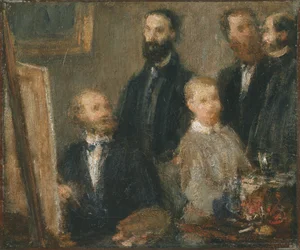 Manet dans son atelier