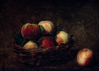 Nature Morte aux Peches. Peinture de Henri Fantin-Latour (Fantin Latour