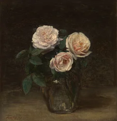 Nature morte aux roses