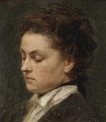 Étude pour le portrait de Victoria Dubourg, femme de l