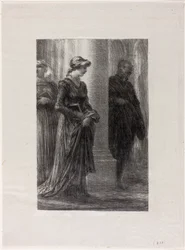 Les Maîtres chanteurs de Nuremberg, Acte I : Walther et Eva se rencontrent