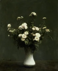 Vase de chrysanthèmes