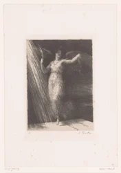 Gloire jetant des fleurs sur la tombe de Wagner