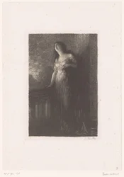 Julia sur le balcon la nuit