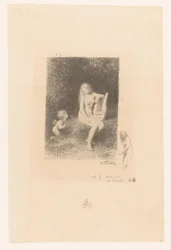 Muse de la musique avec Amour (Poésies d