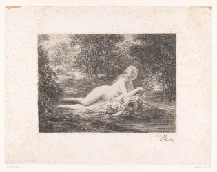 Nymphe avec cruche d