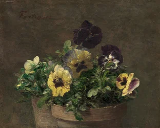 Pensées en pot, 1883
