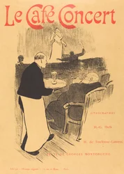 Le café concert : couverture illustrée