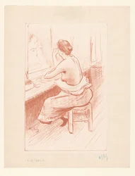 Femme à sa toilette