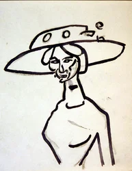 Un chapeau à large bord