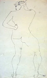 Femme nue de dos