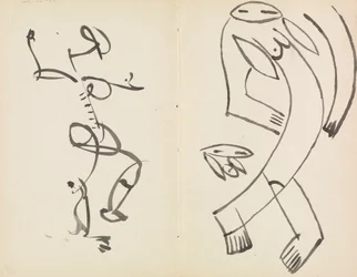 Études de deux figures dansantes