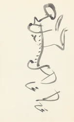 Étude pour "Danseuse en pierre rouge", 1914