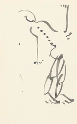 Étude pour "Danseuse en pierre rouge"