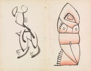 Étude pour une sculpture figurative, figure accroupie