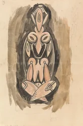 Étude pour une colonne sculpturale