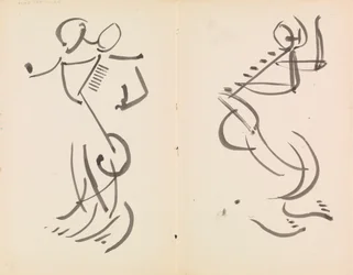 Deux figures dansantes