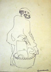 Juif de Whitechapel vendant des biens d