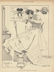 Coupe de cheveux du roi de Thulé : un homme chez le barbier