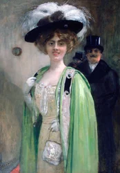 Un couple arrivant à un événement
