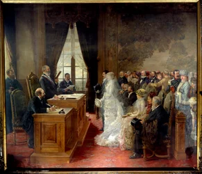 Le mariage civil de Mathurin Moreau à l
