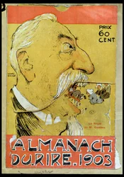 Caricature de Justin-Louis-Émile Combes (1835-1921) mangeant les clercs, couverture de 