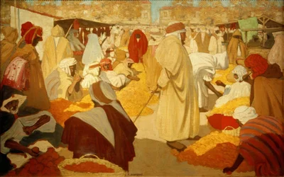 H. Evenepoel, marché aux oranges à Blidah