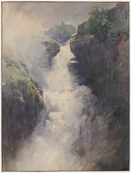 Une Cascade dans les Montagnes