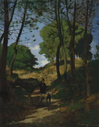Sapins aux Trembleaux près de Marlotte, 1854